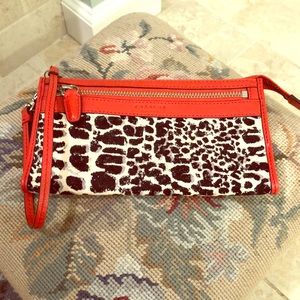 Coach cheetah wristlet